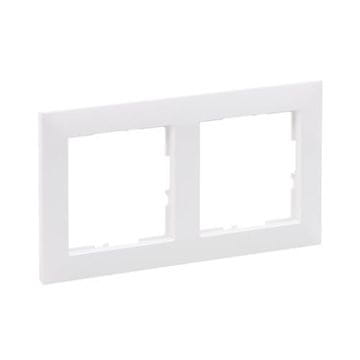 LEGRAND Bel okvir, 2-kratni, 83 x 154 x 9,8 mm, Suno Legrand 721502
