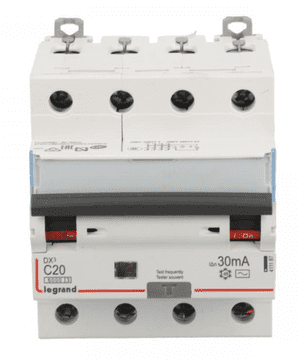 LEGRAND Diferencialno stikalo 4P 20A C 0,03A tip AC P314 DX3 411187
