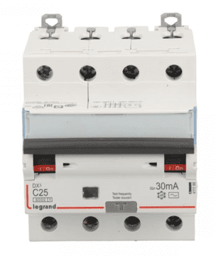 LEGRAND Diferencialno stikalo 4P 25A C 0,03A tip AC P314 DX3 411188