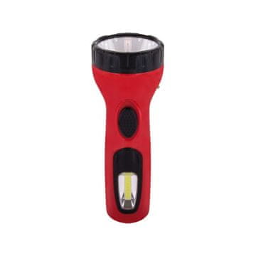 Ideus Polnilna LED tunelska svetilka 1W+2W črno rdeča Ideus 03933