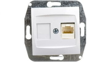 Elektro-Plast Carla enojna računalniška vtičnica RJ45 Cat 5e bela 1748-10