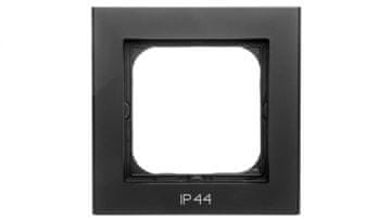 shumee Sonata Enojni okvir za stikala IP44, kovinsko črna RH-1R/33