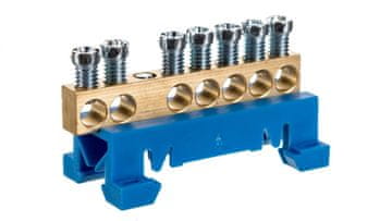 shumee N7 modra barva 7x16mm2 Nevtralni priključni trak MAD0007N15