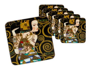 Carmani Komplet 6 podstavkov iz plute - G. Klimt, Čakanje (carmani)