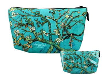 Carmani ŽENSKA KOZMETIČNA TORBICA, KOZMETIČNI ETUI, VAN GOGH, MANDLJI, UMETNOST,