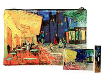 Carmani ŽENSKA KOZMETIČNA TORBICA VAN GOGH PERESNICA CAFE TERRACE AT NIGHT DAR