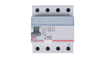LEGRAND 4P 80A 0,3A diferencialno varovalko tip AC P304 DX3 411725