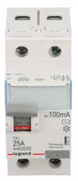 LEGRAND 2P 25A 0,1A diferencialno varovalko tip AC P302 TX3 411519