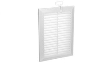 Awenta Prezračevalna rešetka 138x208mm bela, montažni nosilec T26