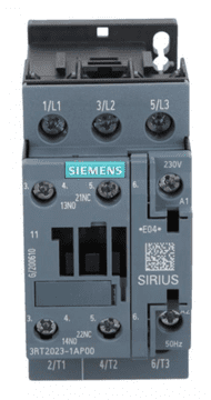 Siemens Močnostni kontaktor 9A 3P 230V AC 1NO 1NC S0 3RT2023-1AP00