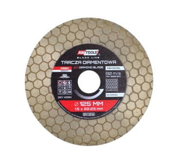 awtools Awtools diamantni disk 125x22,2 / satovje 2v1 črna linija