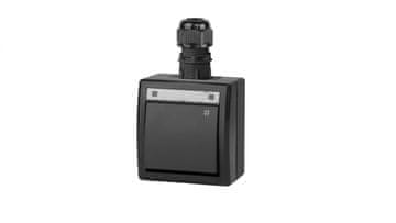 Elektro-Plast Aquant 2K nadometni križni konektor IP65 antracit 5006-67