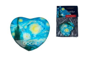 Carmani Magnet v obliki srca - V. van Gogh, Zvezdna noč (carmani)