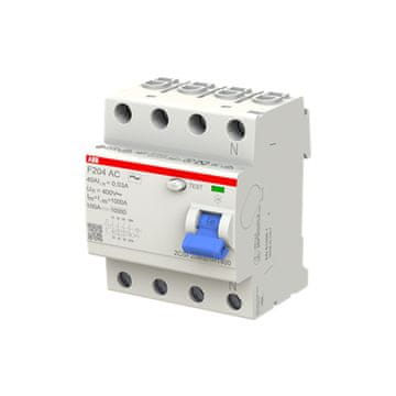 shumee RCCB 4P 40A 30mA diferencialni tip AC ABB 2CSF204001R1400