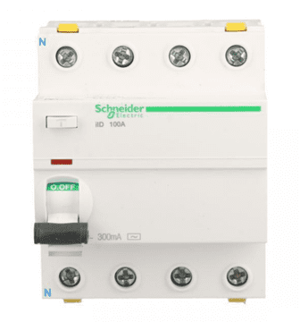 Schneider 4P diferencialno varovalko 100A 0,3A tip AC iID A9Z14491