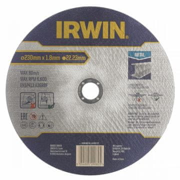 Stanley Irwin ploščati disk za kovino 230 mm x 1,8 mm x 22,23 mm