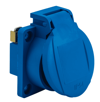 Elektro-Plast Vtičnica za ploščo 16A 2P+Z IP54 modra VGT 201-06 51.301