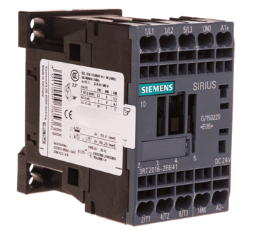Siemens Močnostni kontaktor 9A 3P 24V DC 1Z 0R S00 3RT2016-2BB41