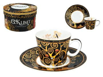 Carmani, skodelica za espresso 90 ml - Gustav Klimt/Drevo življenja