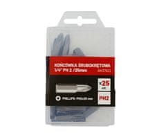 awtools Awtools nastavek za izvijač 1/4" PH 2 /25 mm /25 kosov.