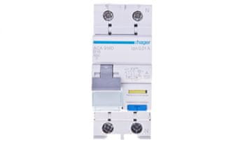 Hager RCBO 2P B16A 0,01A diferencialno stikalo tipa A ACA916D