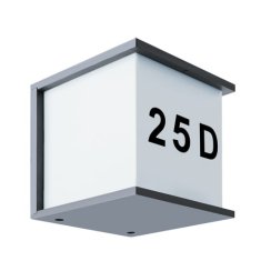 Ideus Hermetična siva svetilka 28W IP54 E27 maxim Ideus 03687