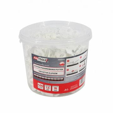 awtools Nivelirni sistem Awtools ST 1,0 mm 400 (sponka 7–15 mm)