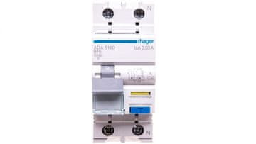 Hager RCBO 2P B16A 0,03A diferencialno stikalo tipa A ADA516D