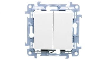 shumee Simon 10 LED stikalo za luči 10AX IP44 belo CW5BL.01/11