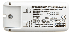 LEDVANCE Napajalnik za LED 24V DC OT 20/220-240/24 4050300618111