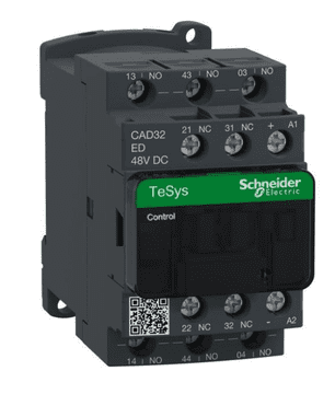 Schneider TeSys Deca pomožni kontaktor 10A 3NO 2NC 48V DC CAD32ED
