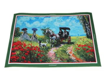 Carmani PODLOGA ZA KROŽNIKE CLAUDE MONET SLIKARSKE PRVETKE DARILNA UMETNOST