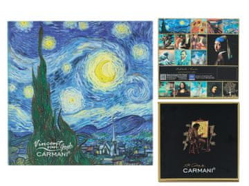 Carmani Stekleni podstavek - V. van Gogh, Zvezdna noč (carmani)