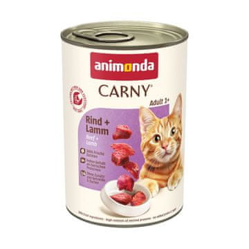 Animonda Mokra hrana za mačke ANIMONDA Carny Adult govedina in jagnjetina - 400g