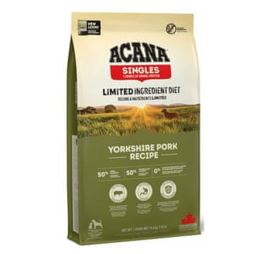 Acana Acana Singles Yorkshire Pork suha hrana za pse 11,4 kg