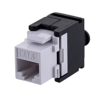 slomart Konektor Alantec MKB-U6-1 Keystone, črn, ABS
