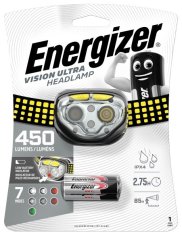 Energizer ENERGIZER Naglavna svetilka Vision Ultra 3AA 450 LM, 3 barve svetlobe