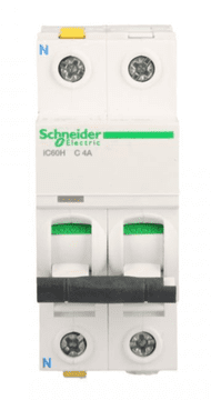 shumee Odklopnik 1P+N C 4A 10kA AC iC60H-C4-1N Acti9 A9F07604