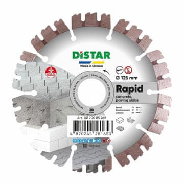 DISTAR Diamantni disk Distar Rapid 125 x 2,0/1,2 x 10 x 22,23