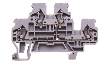 Wago 2-nivojski konektor za letev 2,5 mm2 L / L siv 870-508