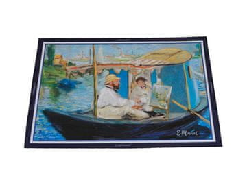 Carmani Namizni prt - E. Manet, Monet v svojem čolnu (carmani)