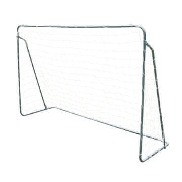 Northix Nogometni gol z mrežo jekleno ogrodje 240 cm