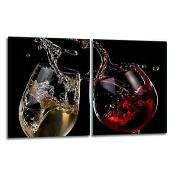 shumee 2x zaščitna steklena plošča ZA štedilnik za vino 40x52