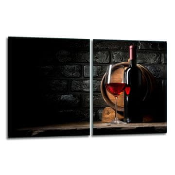 shumee 2x zaščitna steklena plošča ZA štedilnik za vino 40x52