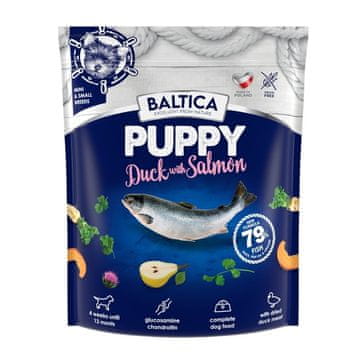 EXCELLENT BALTICA Excellent Puppy Račka s lososom za male pasme - suha hrana - 1kg