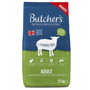 Butcher's BUTCHER'S Original Jagnjetina - suha hrana za pse - 15kg