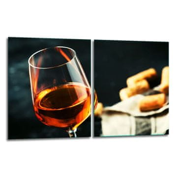 shumee 2x zaščitna steklena plošča ZA štedilnik za vino 40x52