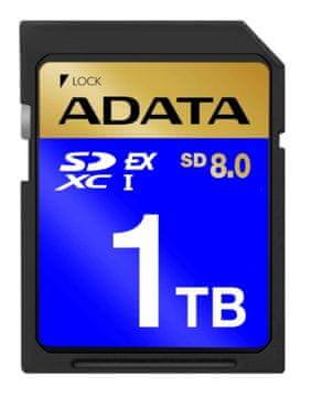 A-Data ADATA Technology 1TB SDXC SD8.0 EXPRESS pomnilniška kartica, črna