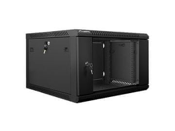Lanberg Lanberg WF01-6406-10B Namestitveni rack omar 19'' 6U 600x600mm, črna (steklena vrata)