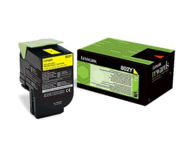 Lexmark Lexmark 802Y originalni toner, rumena, 1000 strani